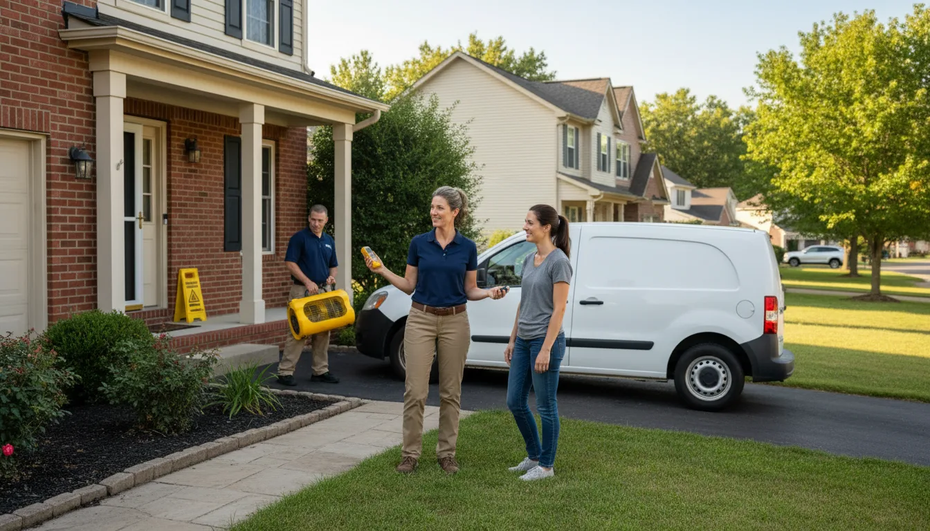 Residential water damage restoration in Centerville, PA